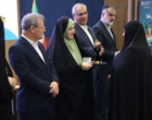 تجلیل از زنان برگزیده با حضور  سخنگوی کمیسیون کشاورزی ، رئیس فراکسیون زنان مجلس شورای اسلامی و  معاون وزیر جهاد کشاورزی