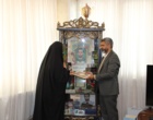 دیدار رئیس مرکز آموزش عالی امام خمینی(ره) با خانواده شهید مدافع حرم حیدر جلیلوند