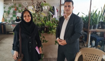 بازدید معاون آموزش مرکز تحقیقات کشاورزی لرستان از پایلوت کشت گیاه دارویی «کلوس» در دانشگاه پیام نور فریدونشهر