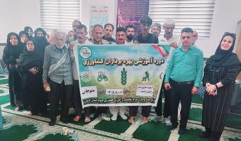 دوره آموزشی-ترویجی آماده‌سازی، تهیه بستر و کاشت گندم در شهرستان منوجان برگزار شد