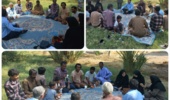 دوره آموزشی نکات فنی آماده سازی زمین و کاشت گندم در روستای هوراپ از توابع شهرستان بمپور