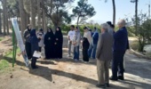 بازدید دانشجویان رشته علوم باغبانی دانشکده کشاورزی دانشگاه تهران از پردیس تحقیقات و آموزش انار ساوه