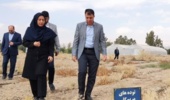 بازدید معاون اقتصادی استاندار سمنان از ایستگاه تحقیقات کشاورزی و منابع طبیعی شهرستان سمنان