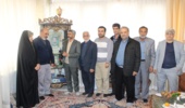 دیدار رئیس مرکز آموزش عالی امام خمینی(ره) با خانواده شهید مدافع حرم حیدر جلیلوند