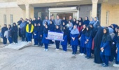 بازدید دانشآموزان دبیرستان دخترانه آیات از پژوهشکده خرما و میوههای گرمسیری به مناسبت هفته پژوهش و فناوری