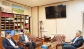 دیدار رئیس جدید شرکت توسعه کشت ذرت با رئیس و معاون مؤسسه تحقیقات اصلاح و تهیه نهال و بذر