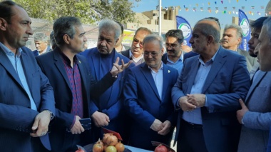 بازدید مقامات از غرفه پردیس تحقیقات و آموزش انار