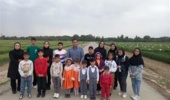 بازدید کودکان بنیاد خیریه دستان مهربان از مزرعه تحقیقات بخش غلات