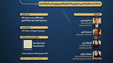 دبیرخانه کارگروه نظام ملی بهره‌وری ایران در راستای اجرای تبصره ماده ۲ قانون برنامه پنج‌ساله هفتم پیشرفت برگزار می‌کند